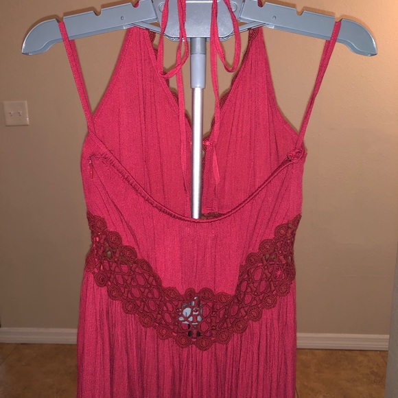 Long Red Beach Dress - Picture 4 of 6